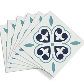 selbstklebende Bodenfliesen Oriental Flower (11er Set)